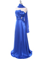8067 Royal Blue Charmeuse Bridesmaid Evening Dress - Royal Blue, Alt View Thumbnail