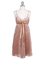 Gold Lace Cocktail Dress