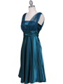 Teal Glitter Tea Length Dress