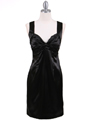 Black Satin Cocktail Dress