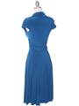 8614  Teal Cocktail Dress - Back Image