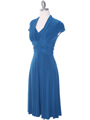 8614  Teal Cocktail Dress - Alt. Image