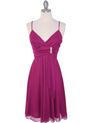 861 Empire Cocktail Dress - Magenta, Front View Thumbnail