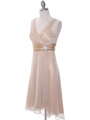 8641 Gold Chiffon Bridesmaid Dress - Gold, Alt View Thumbnail