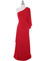8650 Red Evening Dress - Red, Front View Thumbnail