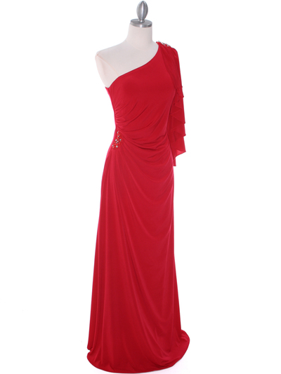 8650 Red Evening Dress - Red, Alt View Medium