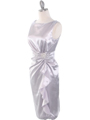 8712 Vintage Satin Cocktail Dress - Silver, Alt View Thumbnail