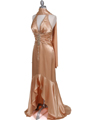 Gold Halter Beaded Evening Gown Gold Halter Beaded Evening Gown