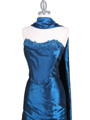 Teal Blue 2-piece Evening Gown