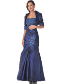 Mother of the Bride Taffeta Evening Gown with Bolero