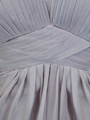 AC304 Pleated Strapless Evening Dress - Silver, Alt View Thumbnail