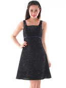 Vintage Snowflake Trim Cocktail Dress