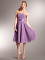AC311 Delightful and Darling Bridesmaid Dress - Victorian Purple, Front View Thumbnail