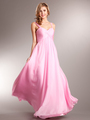 AC622 Contemporary Evening Dress - Light Pink, Front View Thumbnail