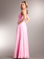AC622 Contemporary Evening Dress - Light Pink, Back View Thumbnail