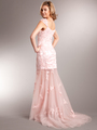 AC709 Vintage Destination Bridal Dress - Pink, Back View Thumbnail