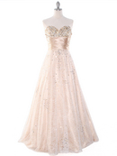 Gold Lace Prom Gown