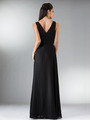 C1465 Black Tie Affair Sleeveless Evening Dress - Black, Back View Thumbnail