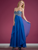 Jeweled and Beaded Sweetheart Prom Dress