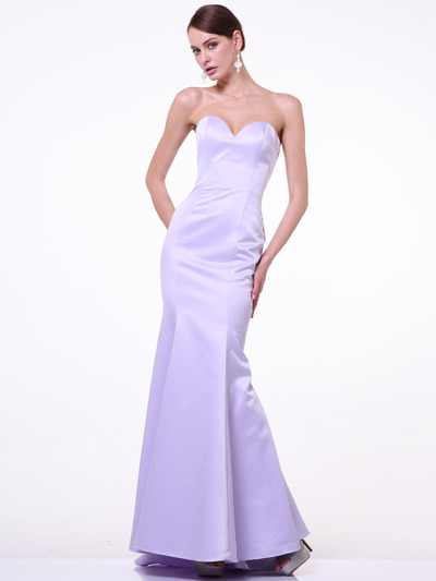 C8792 Strapless Sweetheart Mermaid Gown - Lavender, Front View Medium