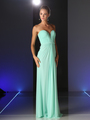 CD-601 Strapless Sweetheart Bridesmaid Dress - Mint, Front View Thumbnail