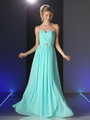 CD-C7460 Sweetheart Twisted Front Bridesmaid Dress - Mint, Front View Thumbnail