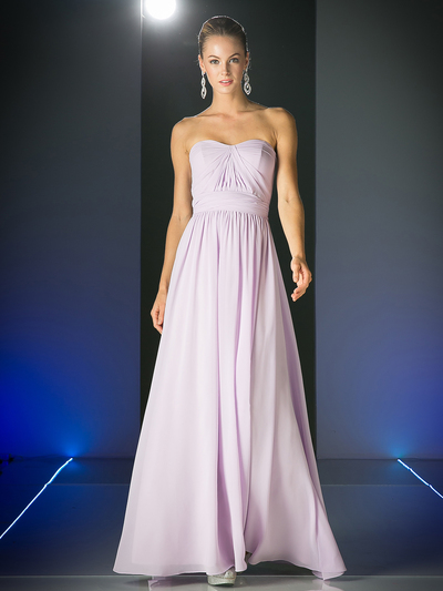 CD-CF055 Convertible Bridesmaid Long Evening Dress - Lilac, Alt View Medium