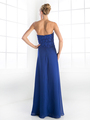 CD-CH1507 Mother of the Bride Evening Dress with Ruffle Jacket - Royal, Alt View Thumbnail