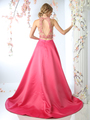 CD-CP811 Two Piece Prom Evening Gown  - Fuchsia, Back View Thumbnail