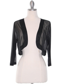 3/4 Sleeve Sheer Bolero