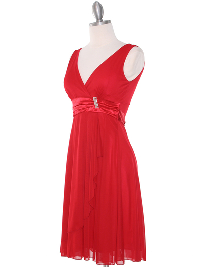 CP2069-D Missy Knit Cocktail Dress - Red, Alt View Medium