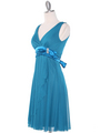 CP2069-D Missy Knit Cocktail Dress - Teal, Alt View Thumbnail