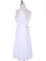 CP2069-D Missy Knit Cocktail Dress - White, Back View Thumbnail