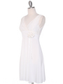 CP2134-D Lace Top Cocktail Dress - Off White, Alt View Thumbnail