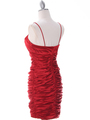 E1808 Red Cocktail Dress with Bolero - Red, Back View Thumbnail