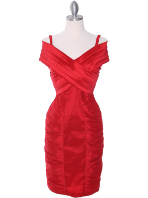 E1895 Red Cocktail Dress, Red