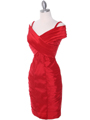 E1895 Red Cocktail Dress - Red, Alt View Thumbnail