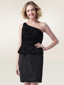 Organza Ruffle Top Cocktail Dress
