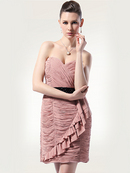 Sweetheart Ruched Cocktail Dress