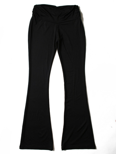 FH007 Yoga Long Pant  - Black, Front View Medium