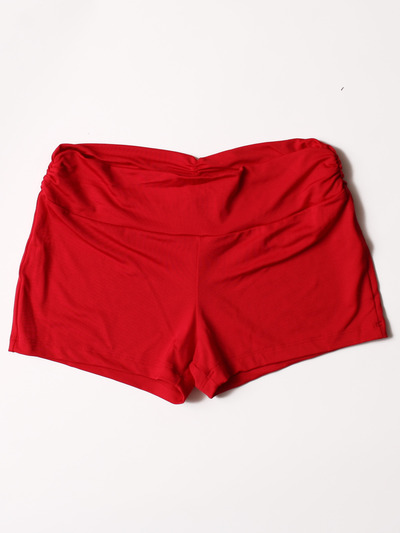 FH008 Yoga Short - Red, Front View Medium