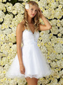 GS2062 Sparkling Sweetheart Short Prom Dress - White, Alt View Thumbnail