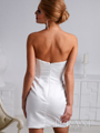 H1201 Ivory Sweetheart Crystal Embellished Cocktail Dress By Terani - Ivory Multi, Back View Thumbnail