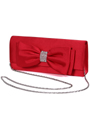 HBG90948 Red Evening Bag with Bow - Red, Alt View Thumbnail