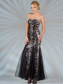Dazzling Zebra Print Mermaid Dress