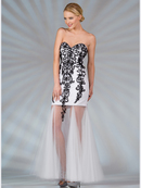 Sweetheart Vintage Beaded Prom Dress