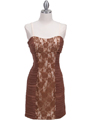 Ligth Coffee Cocktail Dress