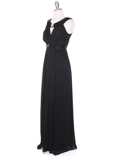MB6090 Cleopatra Evening Dress - Black, Alt View Medium
