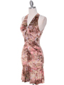 OD30153  Brown Print Halter Casual Dress - Alt. Image