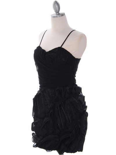 40453 Black Cocktail Dress By Black - Black, Alt View Medium